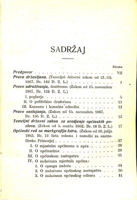Zbirka zakona potrebnih u javnom životu u Istri i druguda · Str. 7
