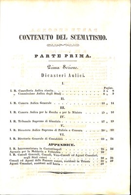 Scematismo dell'I. R. Litorale Austro-Illirico ed unitovi Indicatore generale della Città di Tr  · Str. 7