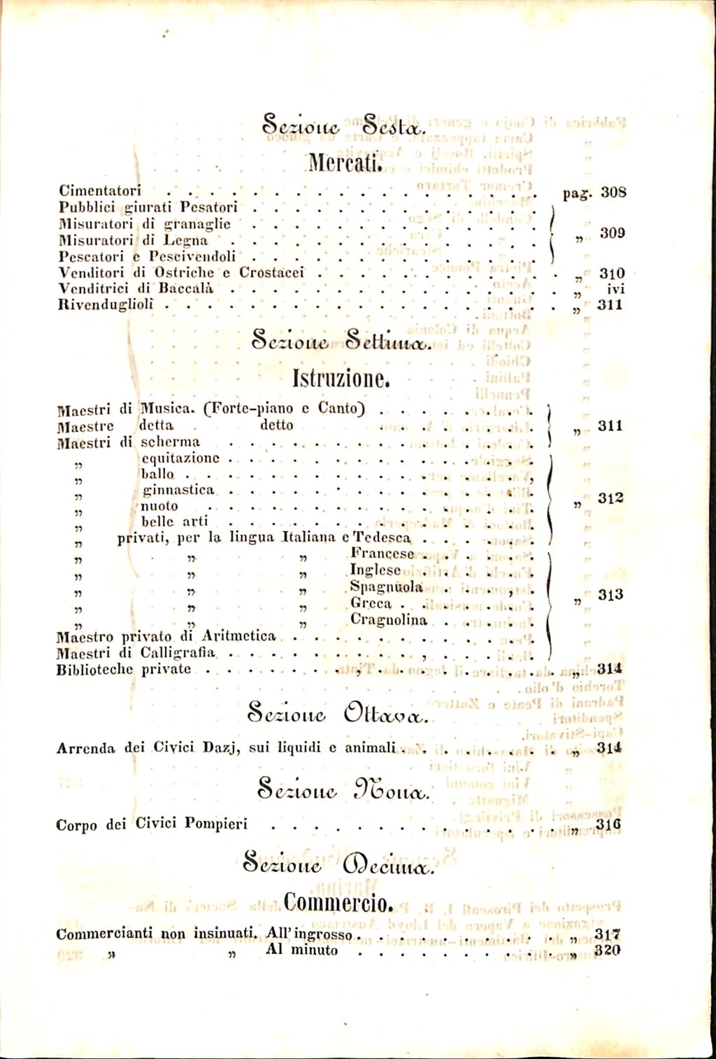 Scematismo dell'I. R. Litorale Austro-Illirico ed unitovi Indicatore generale della Città di Tr  · Str. 15