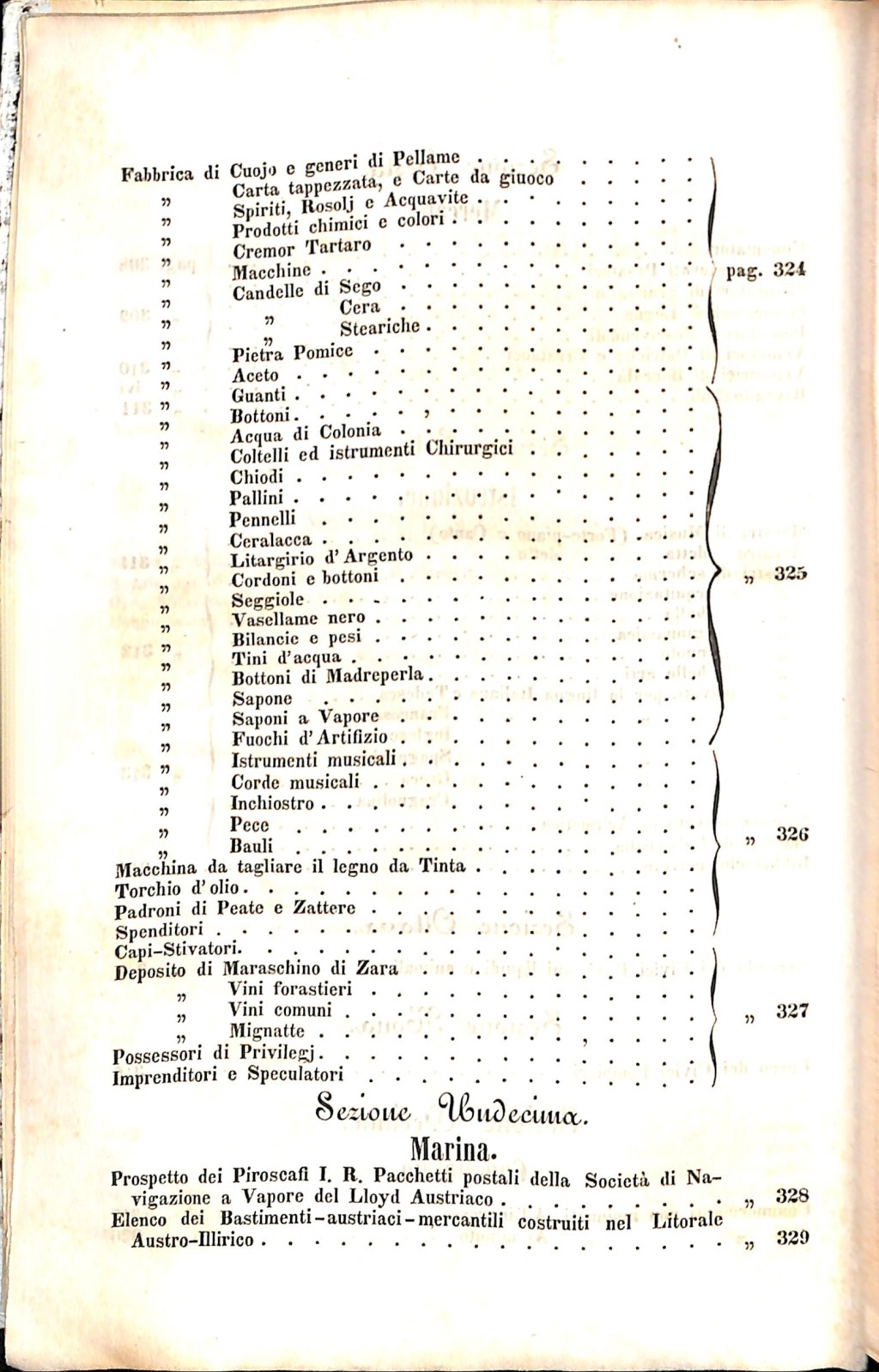 Scematismo dell'I. R. Litorale Austro-Illirico ed unitovi Indicatore generale della Città di Tr  · Str. 16