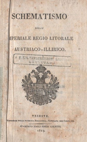 Schematismo dell Iperiale Regio Litorale