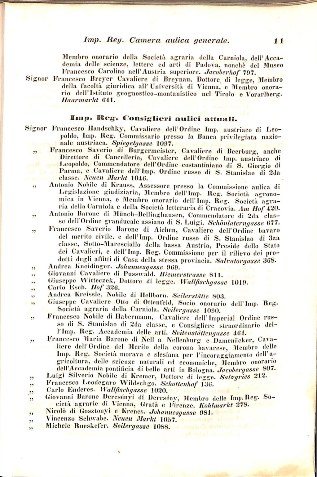 Scematismo dell'I. R. Litorale Austro-Illirico ed unitovi Indicatore generale della Città di Tr  · Str. 31