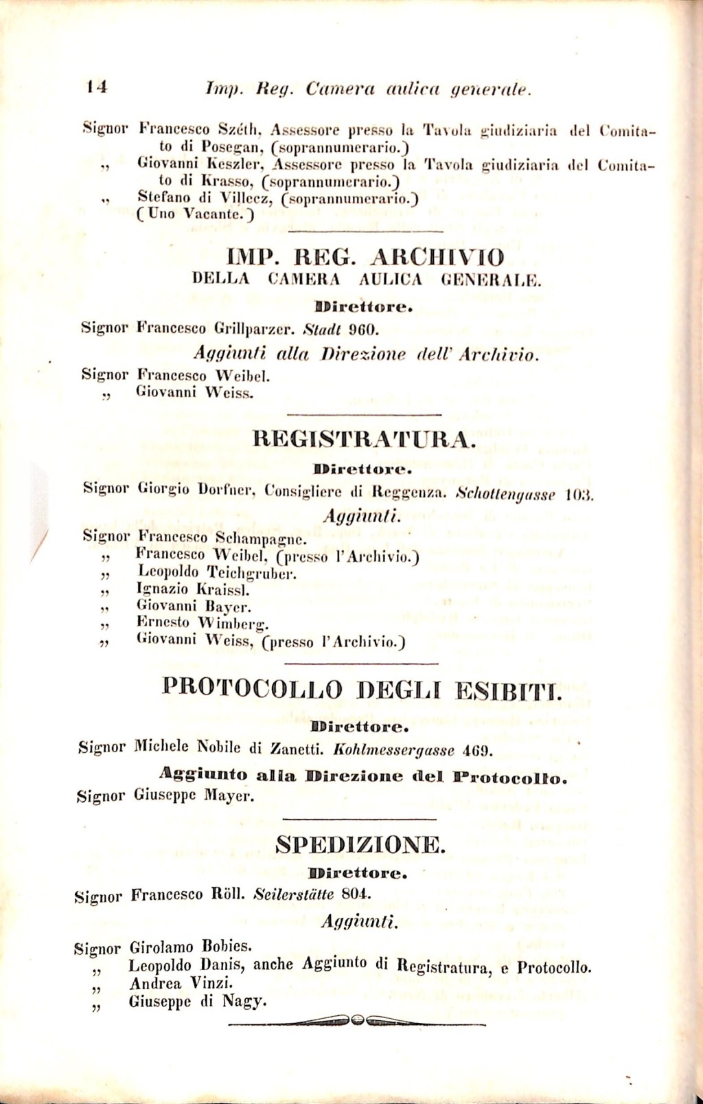 Scematismo dell'I. R. Litorale Austro-Illirico ed unitovi Indicatore generale della Città di Tr  · Str. 34