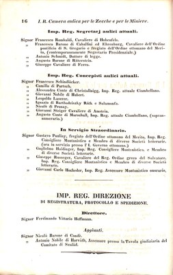 Scematismo dell'I. R. Litorale Austro-Illirico ed unitovi Indicatore generale della Città di Tr  · Str. 36