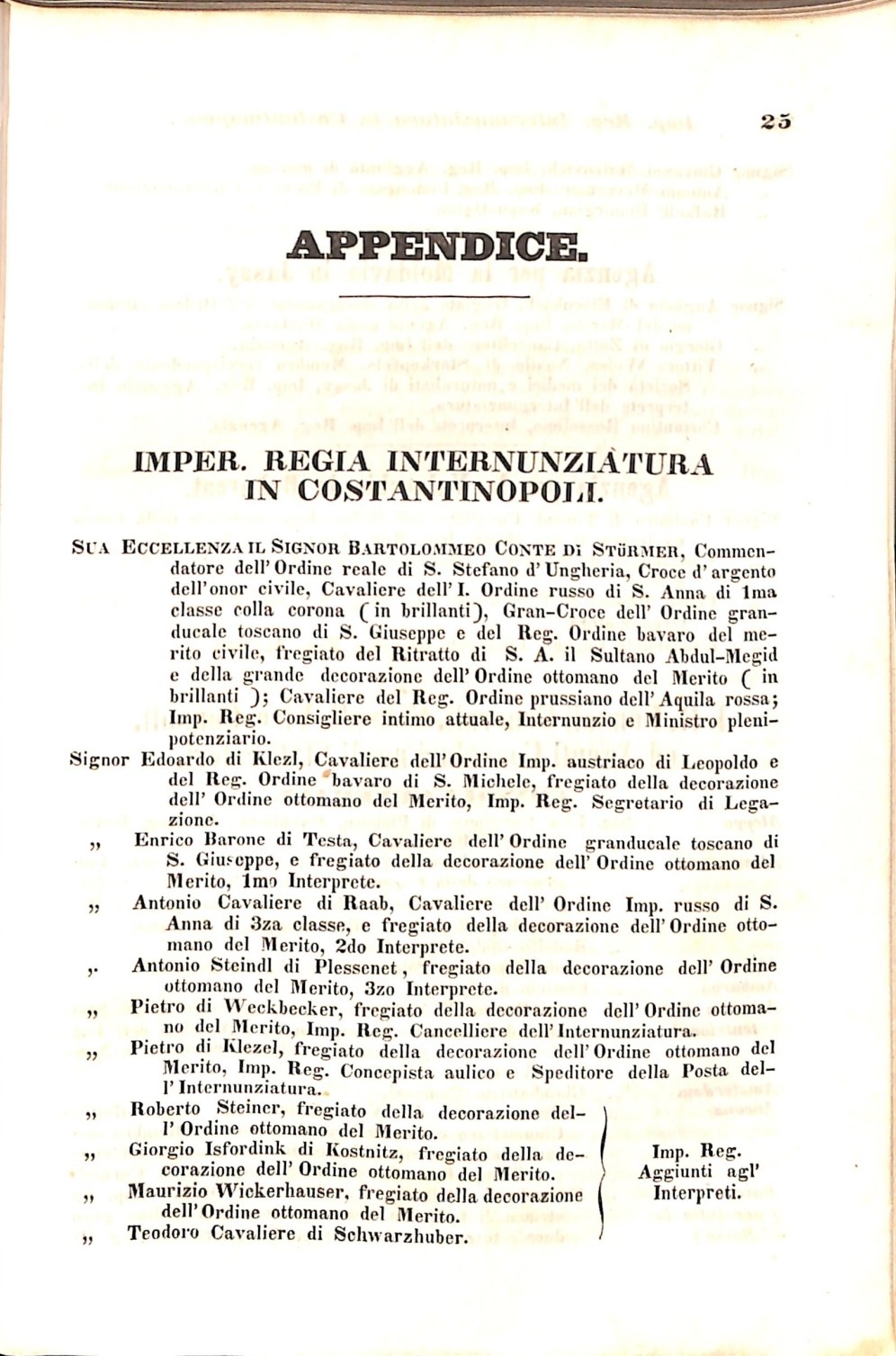 Scematismo dell'I. R. Litorale Austro-Illirico ed unitovi Indicatore generale della Città di Tr  · Str. 45