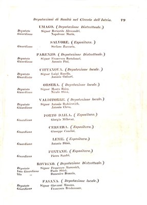 Scematismo dell'I. R. Litorale Austro-Illirico ed unitovi Indicatore generale della Città di Tr  · Str. 99