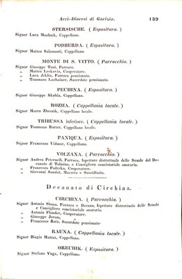 Scematismo dell'I. R. Litorale Austro-Illirico ed unitovi Indicatore generale della Città di Tr  · Str. 159