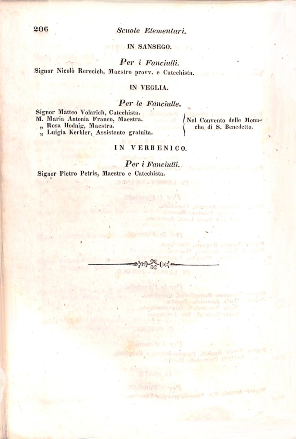 Scematismo dell'I. R. Litorale Austro-Illirico ed unitovi Indicatore generale della Città di Tr  · Str. 226