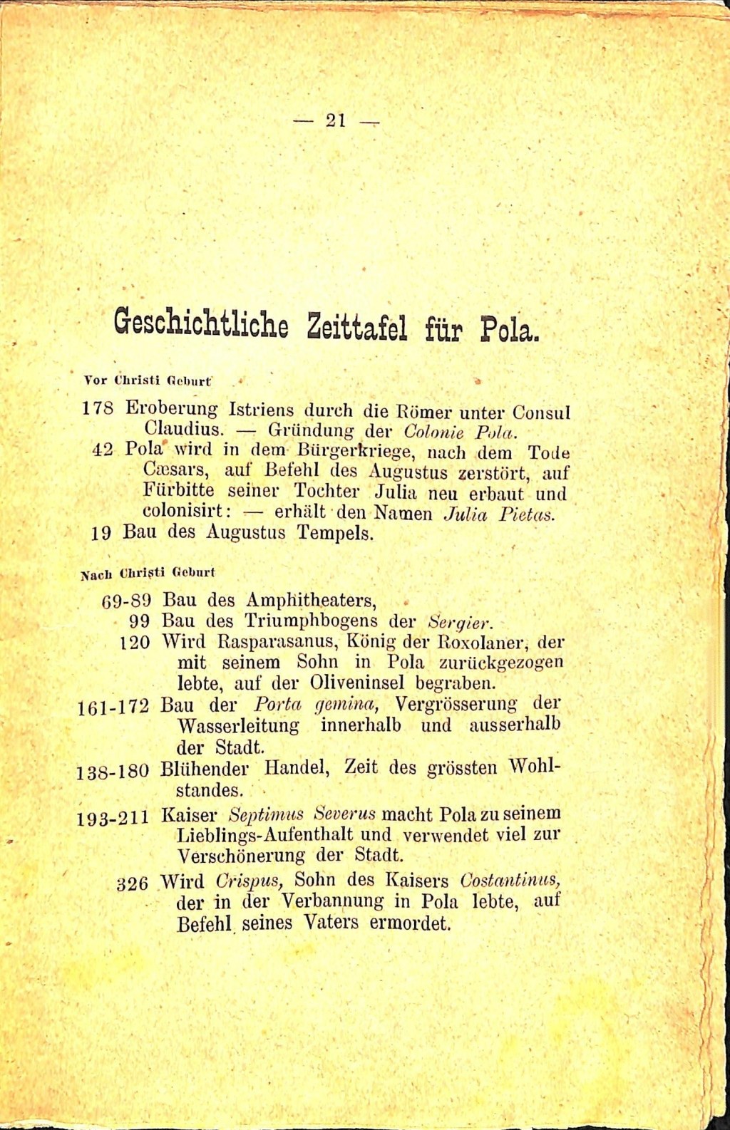Führer für Pola und Umgebung · Str. 25
