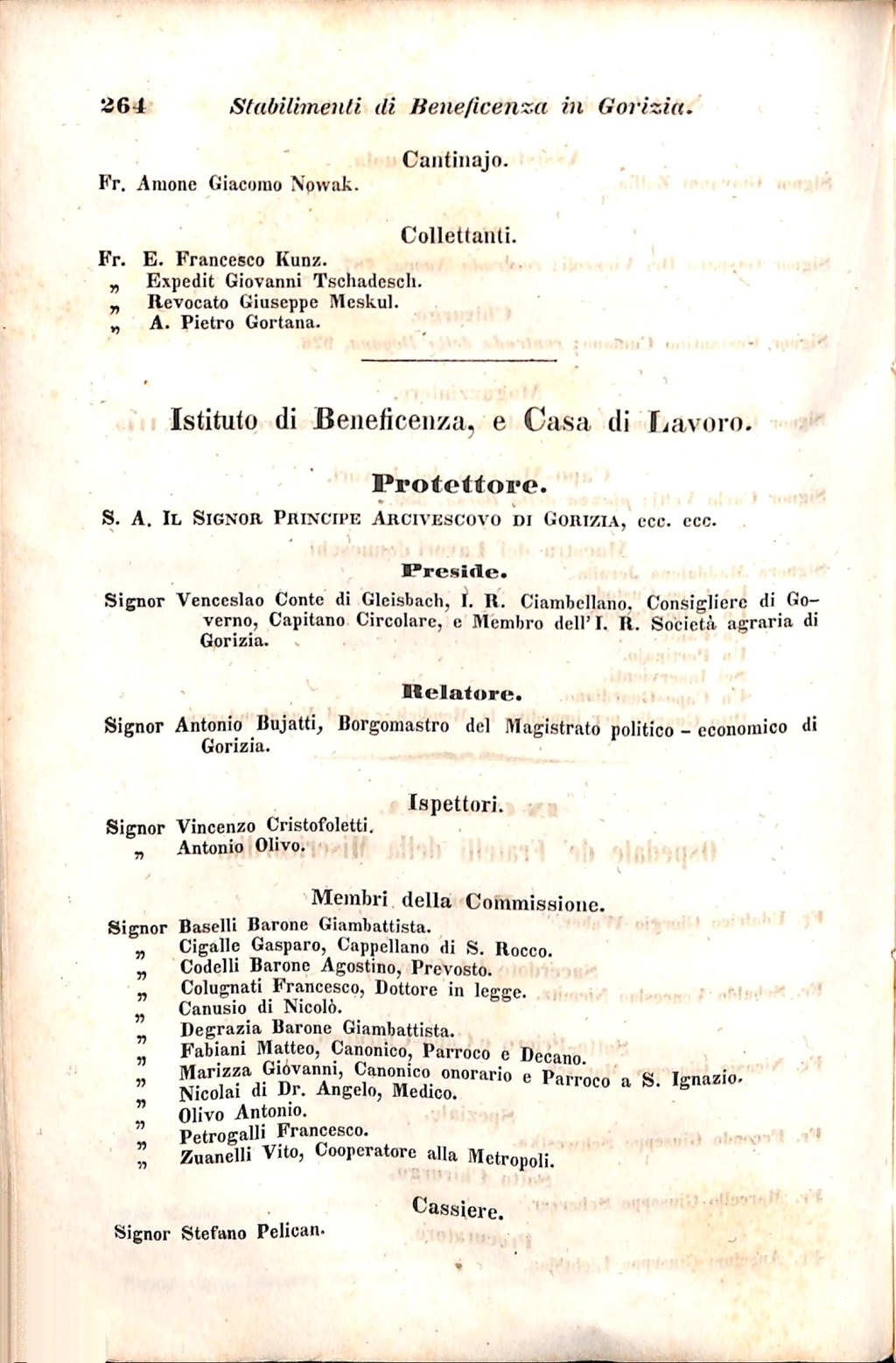 Scematismo dell'I. R. Litorale Austro-Illirico ed unitovi Indicatore generale della Città di Tr  · Str. 284