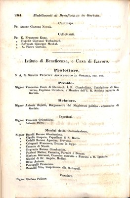 Scematismo dell'I. R. Litorale Austro-Illirico ed unitovi Indicatore generale della Città di Tr  · Str. 284