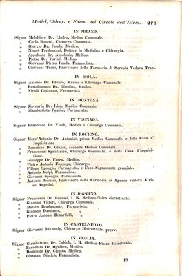 Scematismo dell'I. R. Litorale Austro-Illirico ed unitovi Indicatore generale della Città di Tr  · Str. 293