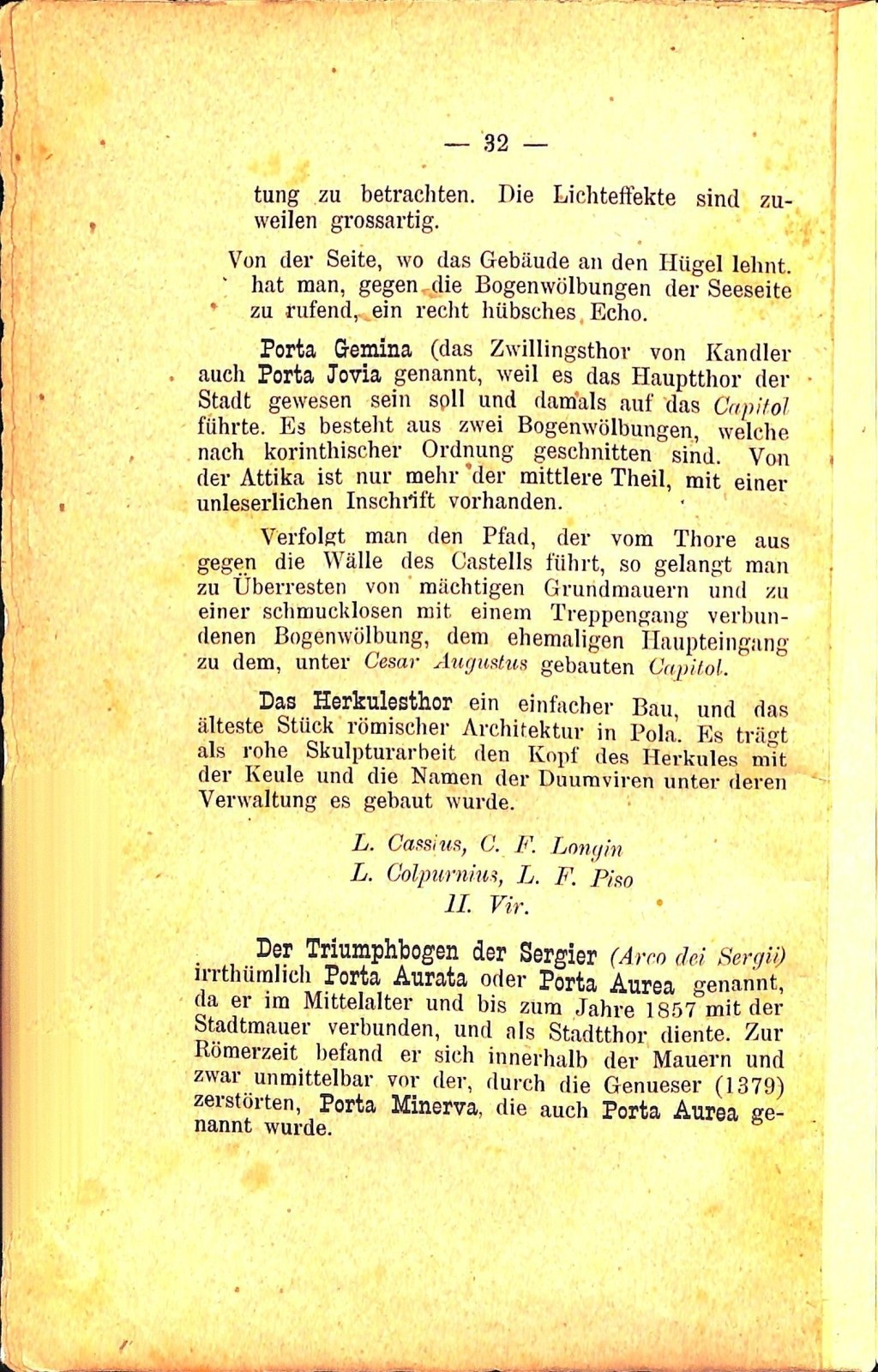 Führer für Pola und Umgebung · Str. 36