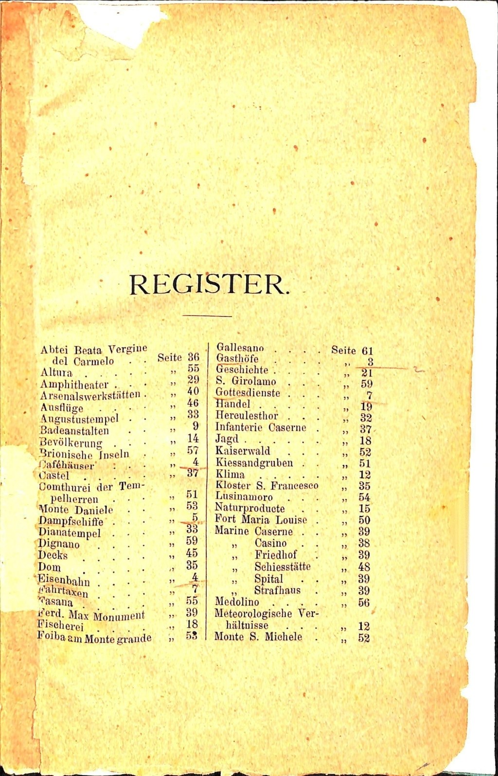 Führer für Pola und Umgebung · Str. 67