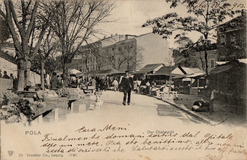 Pola : der Obstmarkt