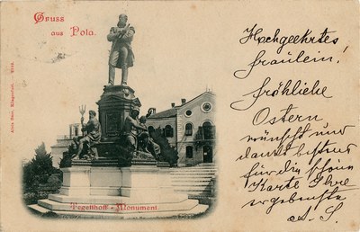 Gruss aus Pola : Tegetthoff Monument