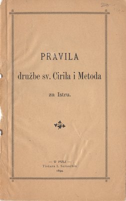 Pravila družbe sv. Cirila i Metoda za Istru
