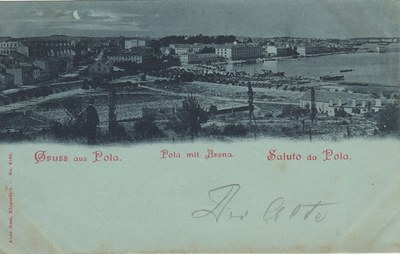 Pola mit Arena : Gruss aus Pula = Saluto da Pola