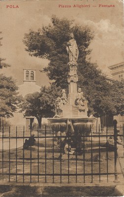 Pola : Piazza Alighieri : fontana