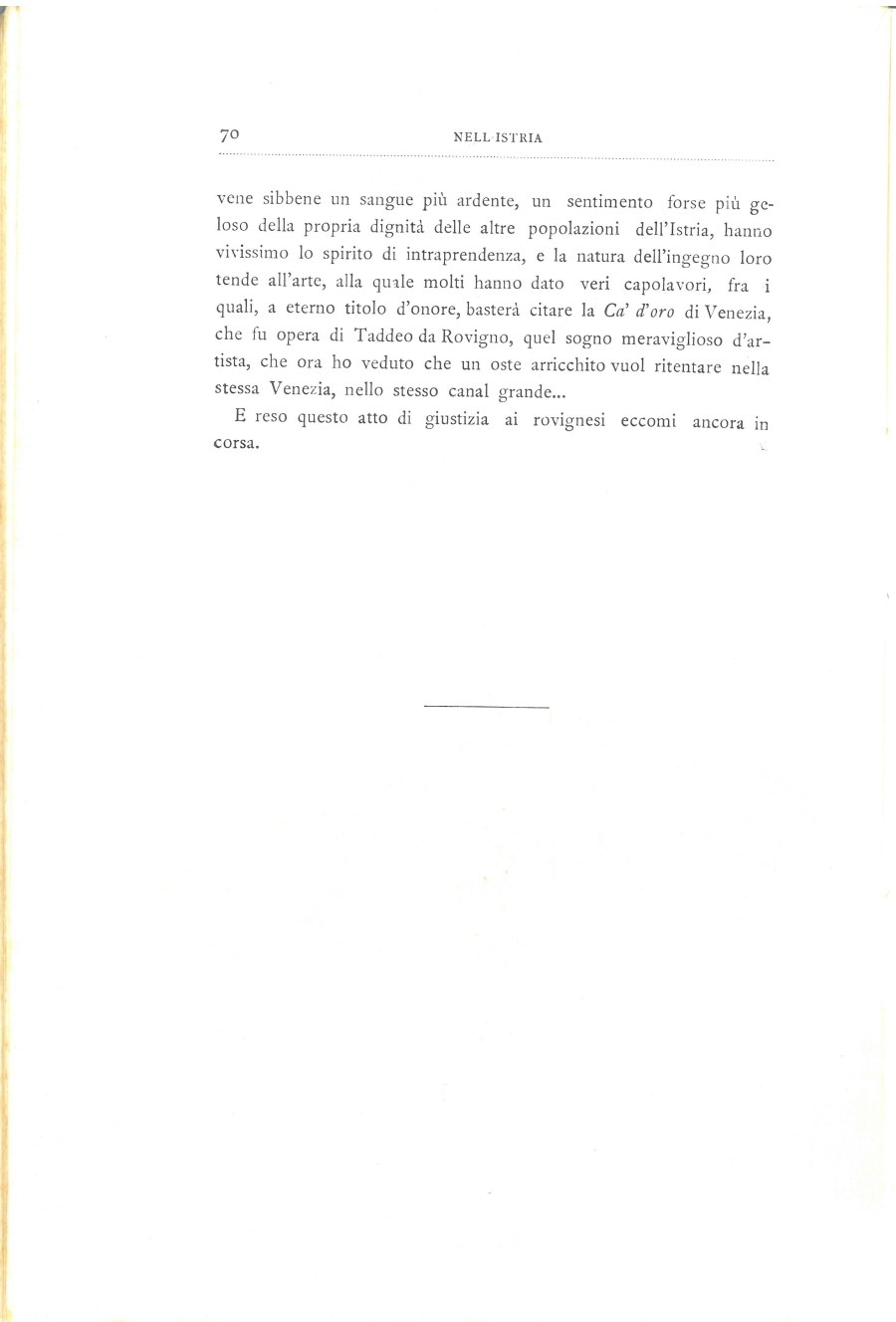 Nell'Istria : con quindici illustrazioni dal vero · Str. 70