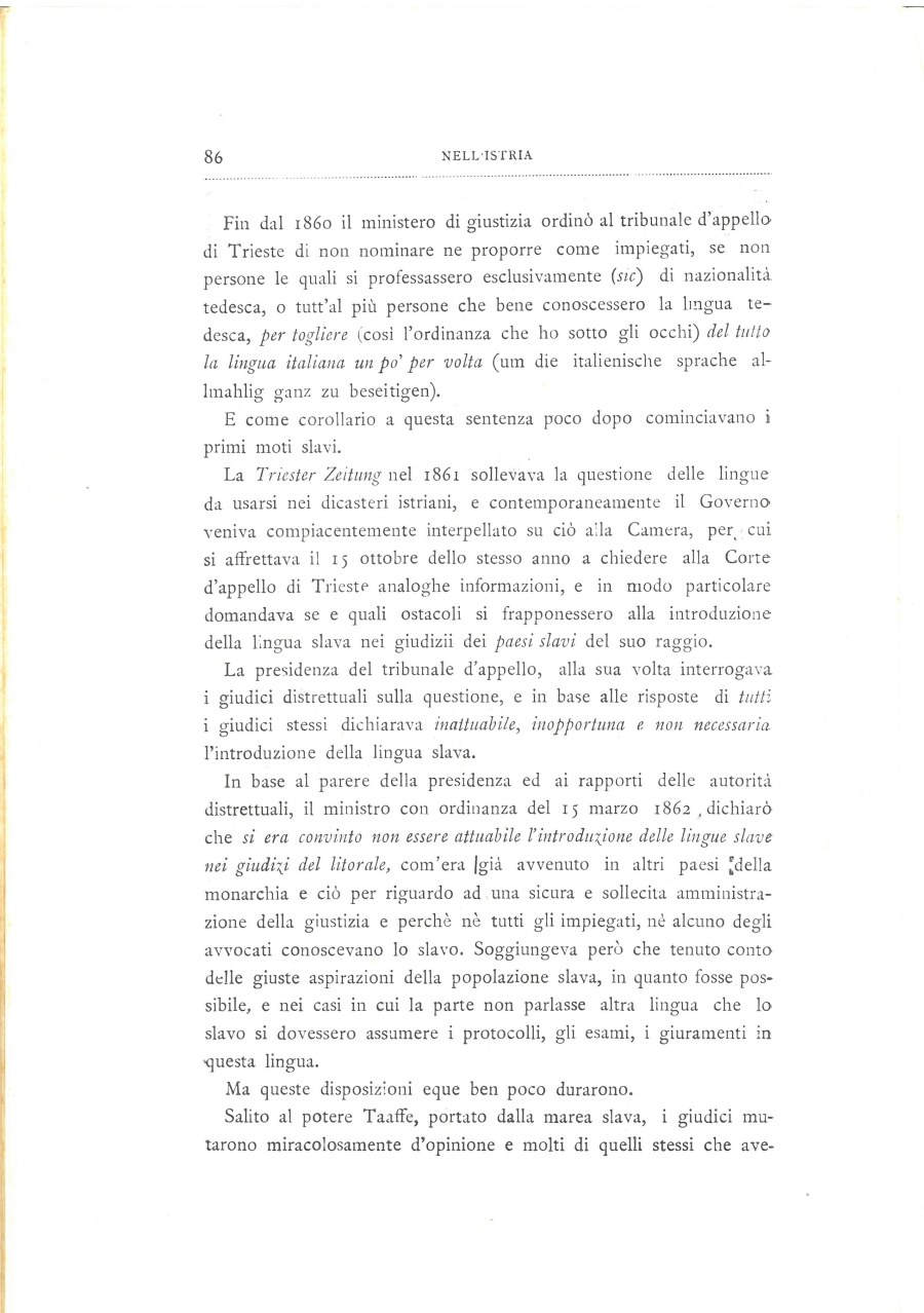 Nell'Istria : con quindici illustrazioni dal vero · Str. 86