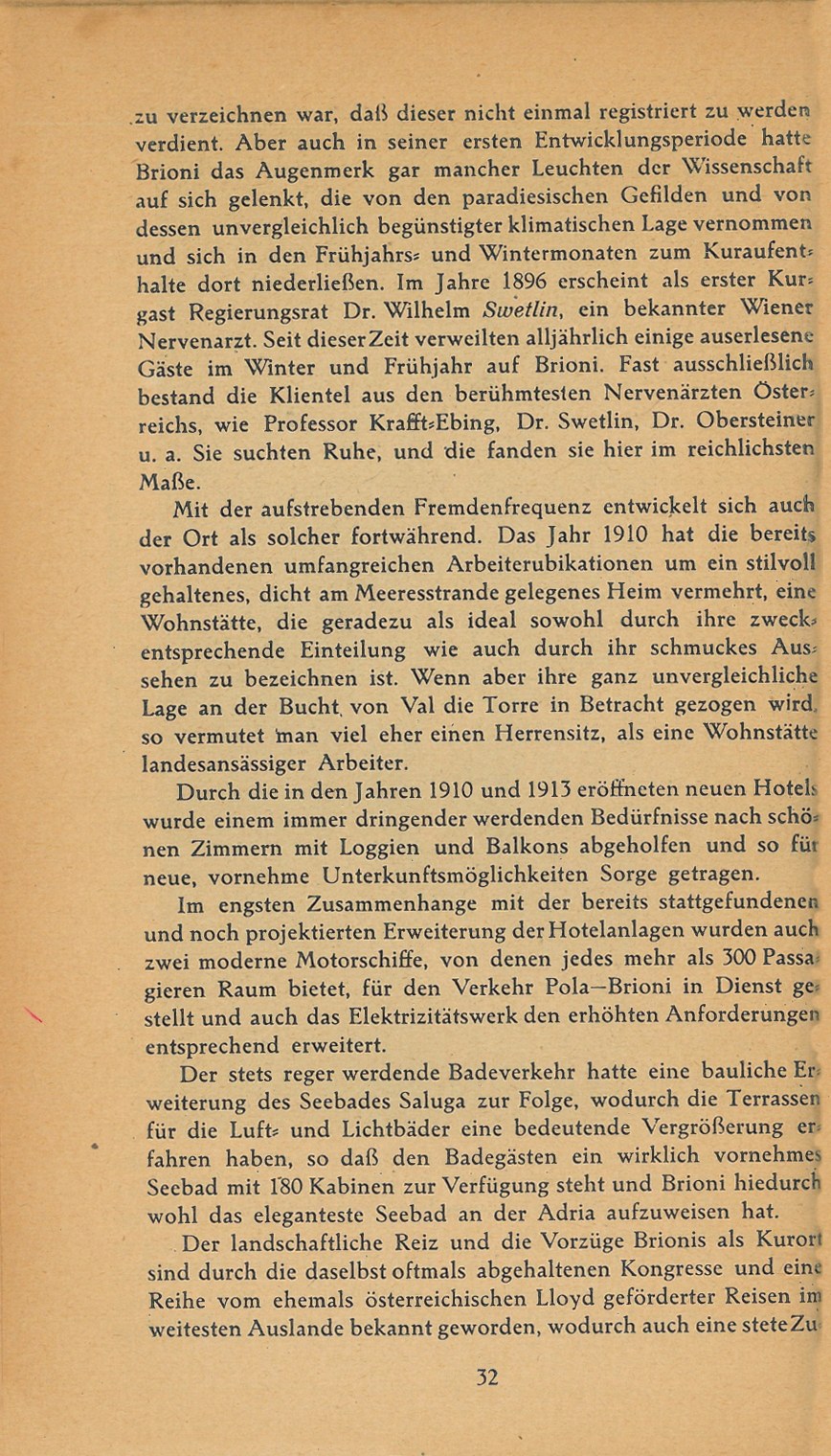 Führer durch Brioni · Str. 34