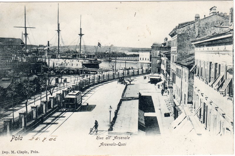 Pola : Riva all'Arsenale = Arsenals-Quai