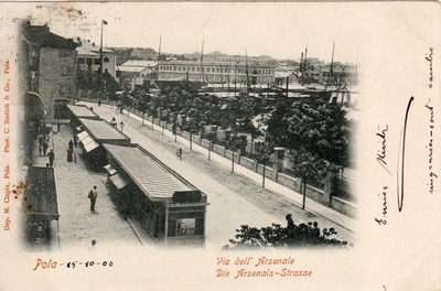 Pola : Via dell' Arsenale = die Arsenals-Strasse
