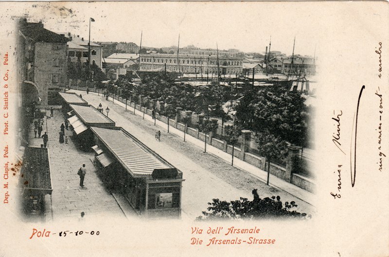 Pola : Via dell' Arsenale = die Arsenals-Strasse