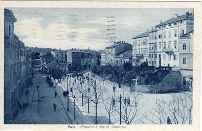 Pola : Giardini e Via G. Carducci