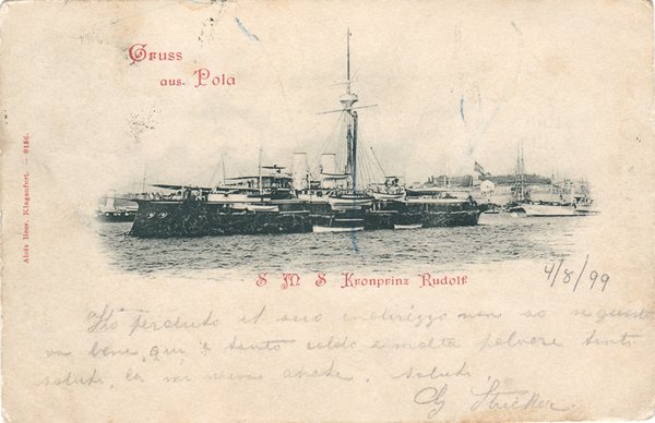 Gruss aus Pola : S. M. S. Kronprinz Rudolf