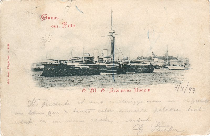 Gruss aus Pola : S. M. S. Kronprinz Rudolf