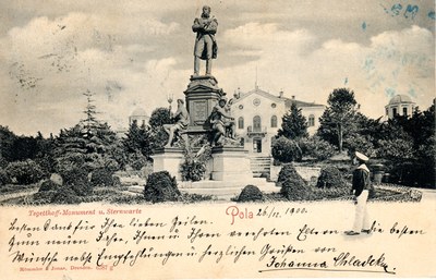 Pola : Tegetthof-Monument u. Sternwarte