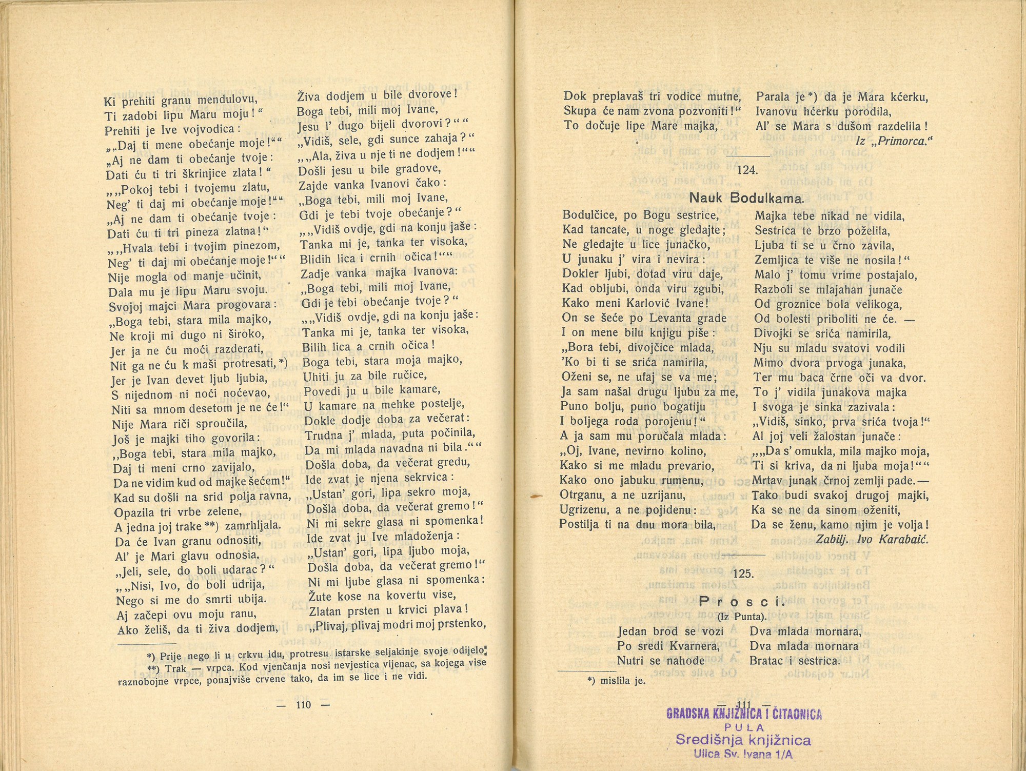 Istarske narodne pjesme · Str. 56
